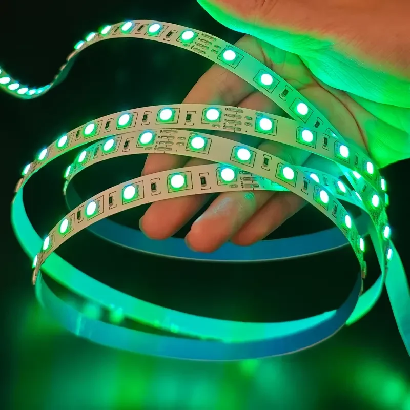Custom SMD2835 220V 5050 LED Flexible Light Strip High Power Festival RGB App Remote Control Smart LED Light Strip