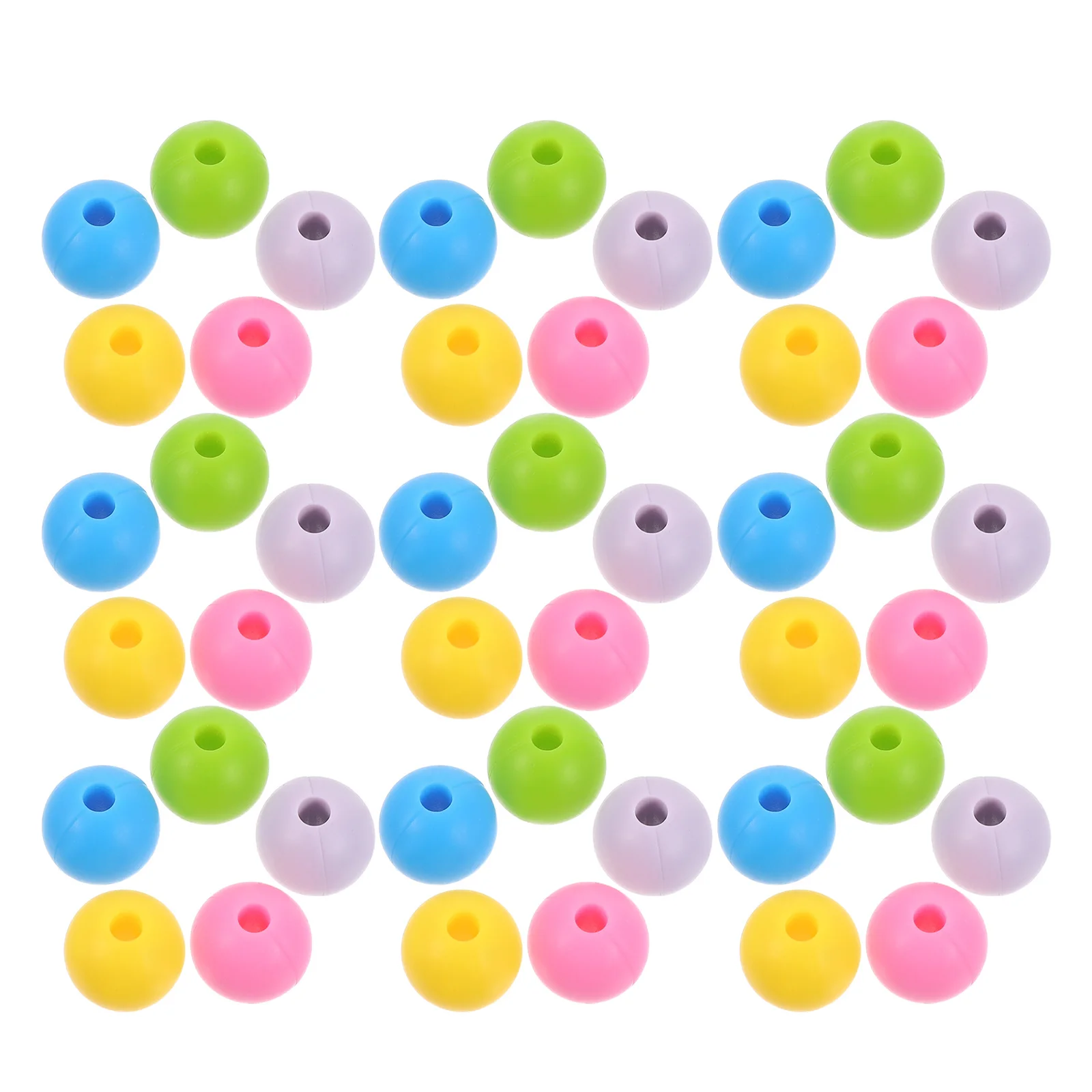 

100Pcs Children DIY Loose Beads 9Mm Silicone Round Craft Beads for Bracelet Necklace Keychain Making Jewelry Handmade Projects