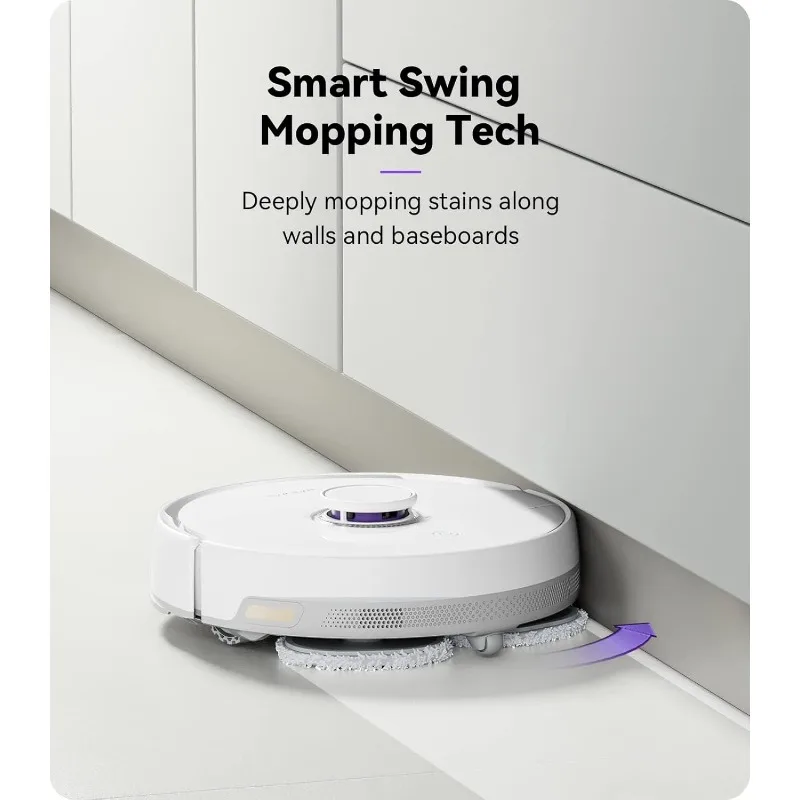 NARWAL Freo Robot Vacuum and Mop Comb, Washing and Drying, Dirt Sense Ultra Clean, Auto Add Cleaner, LCD Display, Smart Swing