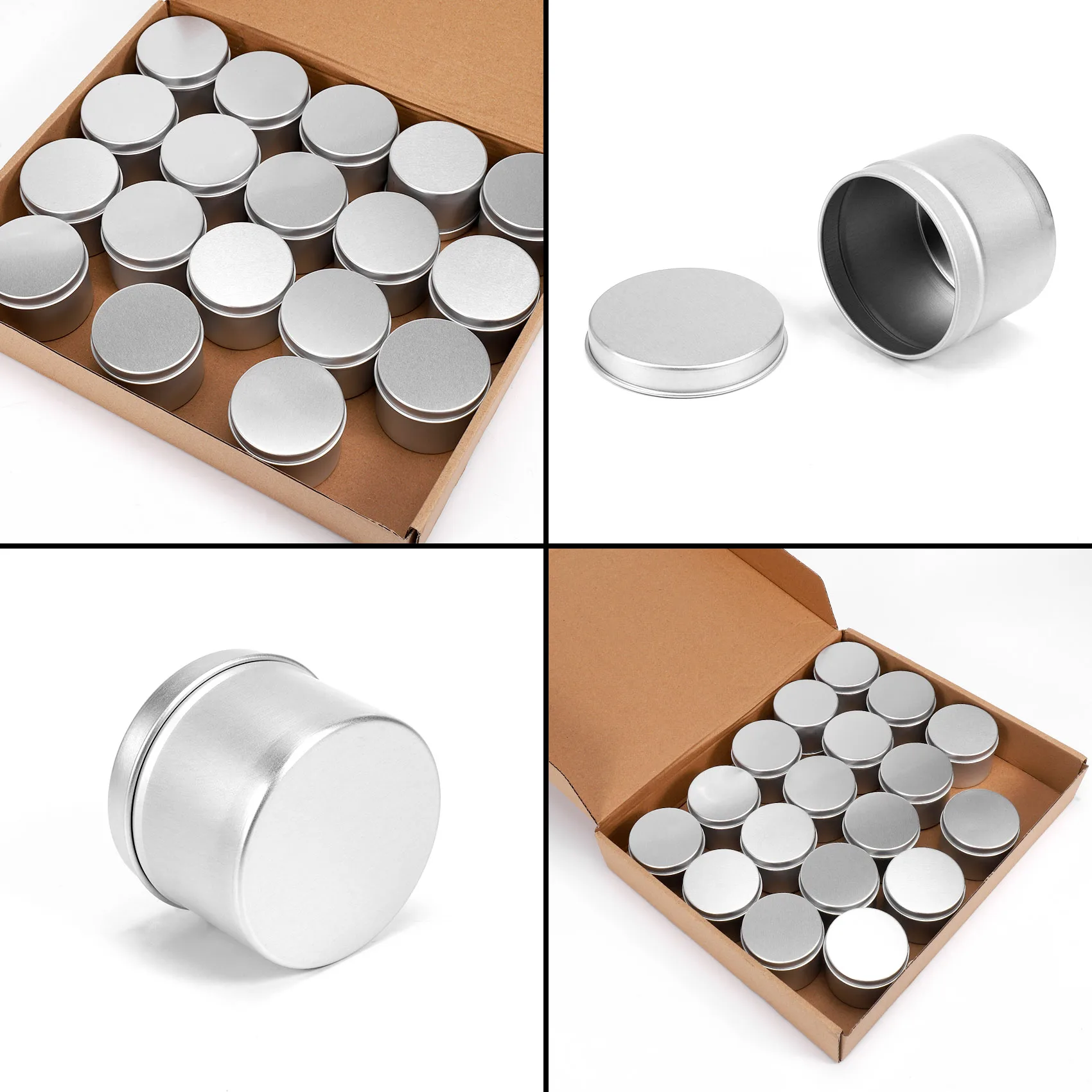 BAAG-18 Piece Candle Tin , 4 Oz, Candle Containers For DIY Candle Making,Candle Container,Handmade Candle Making Tools