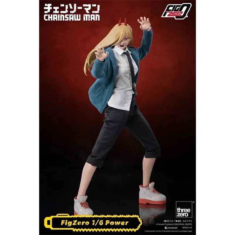 

In Stock Threezero FigZero 1/6 Power 3Z0408 CHAINSAW MAN PVC 31CM Anime Action Figure Model Statue Collection Boxed Toys Gift