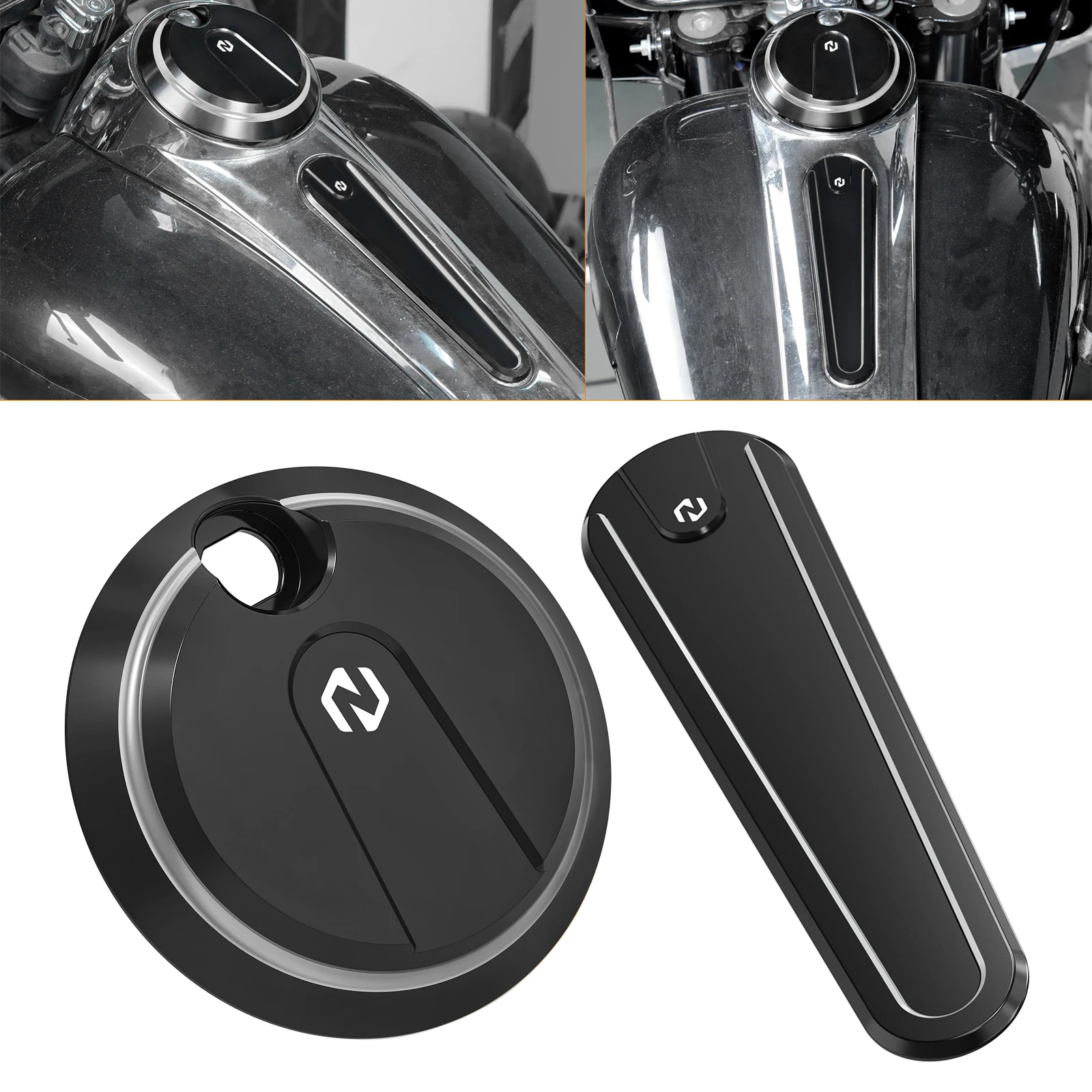 For 2017-2020 Harley Street Glide Special Gas Fuel Tank Console Door Insert Panel Kit for Harley Street Glide FLHX 2017-2023