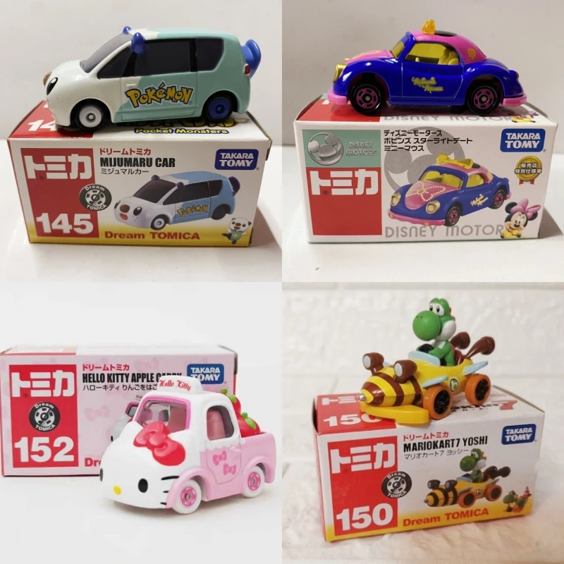 Genuine Spot Goods Takara Tomy Anime Alloy Car Pikachu Batman Model Collect Ornament Car Alloy Toys Motor Vehicle Kid Toy Gift