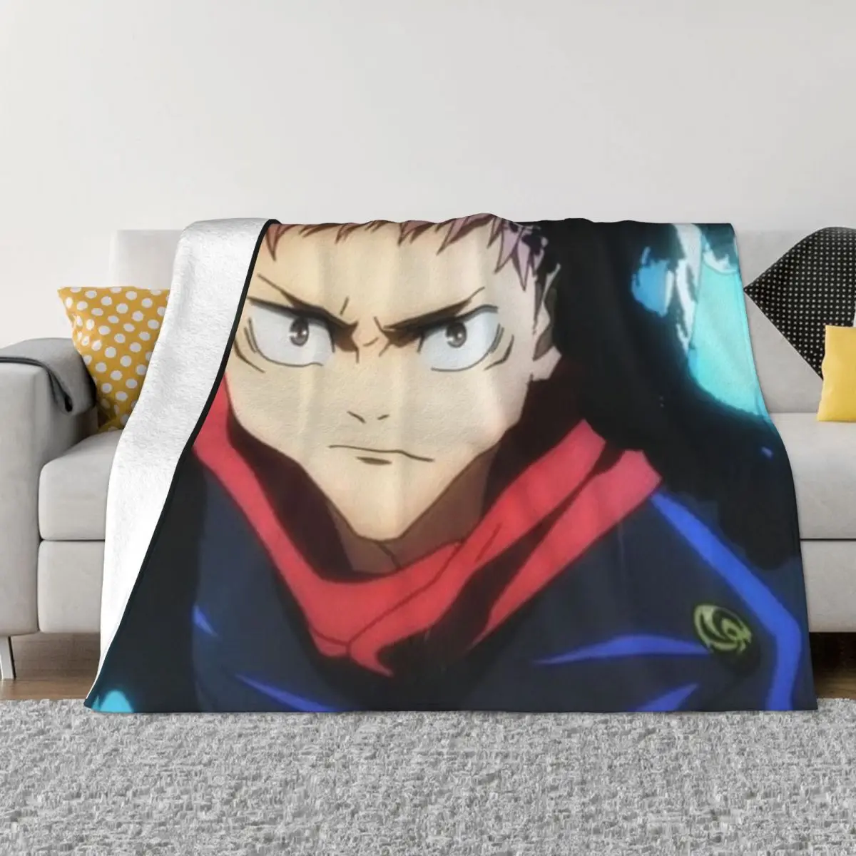 

Плюшевые одеяла Jujutsu Kaisen 00757, дорожное одеяло, одеяло для дивана-кровати, зимнее одеяло