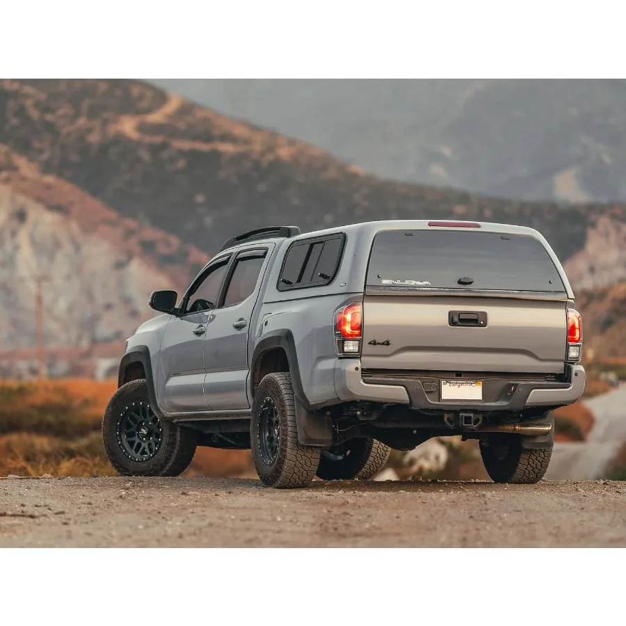 عجلة 18 بوصة متوافقة مع 2001+ تويوتا تاكوما 6x5.5 6x139.7 نمط الترباس 18x9 (12 ملم إزاحة) 106.1 ملم لمسة نهائية سوداء غير لامعة