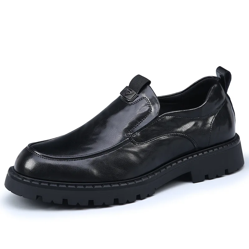 

Новые осенние свадебные туфли на нескользящей платформе для мужчин, модные повседневные дизайнерские кожаные туфли, мужские однотонные туфли цветное платье Shoe Man