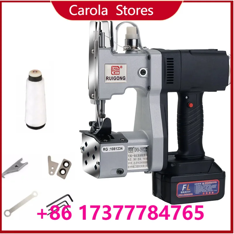 Cordless Wireless Bag Sewing Machine Portable Handheld Woven Bag Sealing Closing Machine For Agriculture Grain
