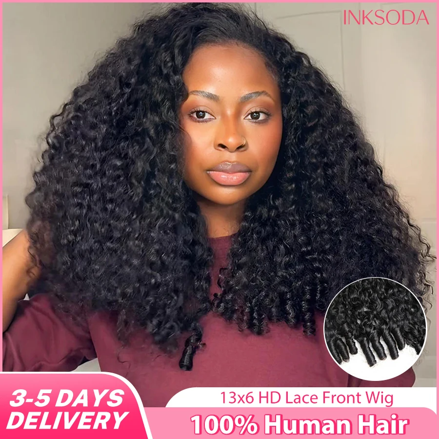 

220% Плотность Бирманский Вьющийся Парик Человеческие Волосы 13x4 13x6 HD Прозрачные Парики Фронта Шнурка Предварительно Сорванные 15А Бурманские Парики Человеческих Волос