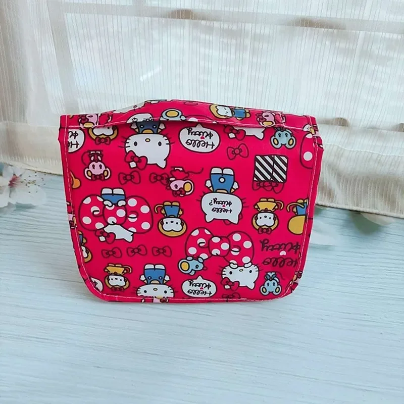 Sanrio Hello Kitty Handtasche Cinnamoroll Melody Cartoon hängender Kulturbeutel Kosmetiktasche multifunktionale Aufbewahrungstasche