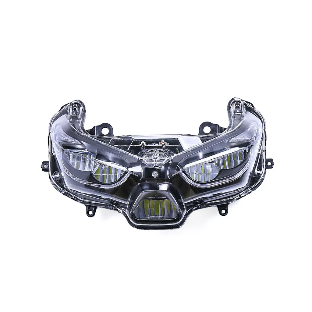 Suitable for Yamaha xmax300 250 125 modified parts LED + plastic headlight assembly 17-21