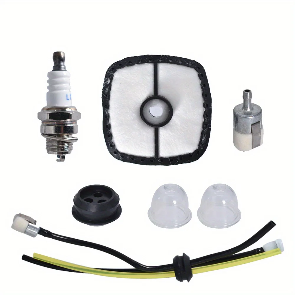 Kit de afinación de línea de combustible de filtro de aire 900518 para recortadora Echo GT225 GT225i SRM225U con bombillas de cebado de bujía, conjuntos de ventilación de combustible