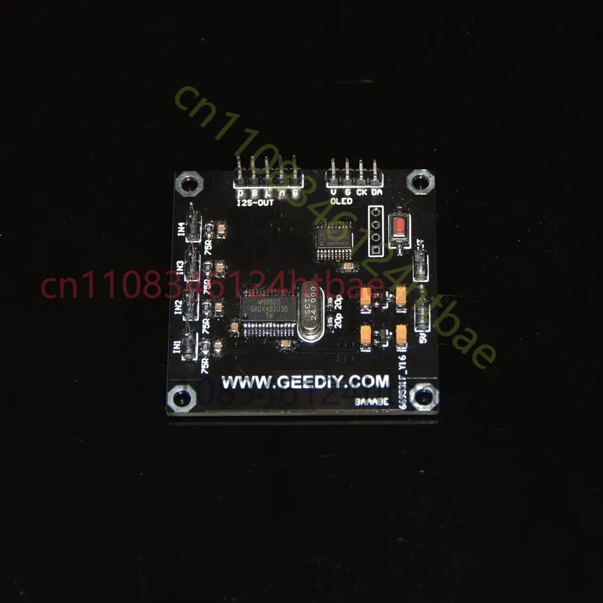Soft Control WM8805 Audio Digital Receiver Board, SPDIF to I2S Converter Module 24Bit 192KHz HiFi Audio DAC Board