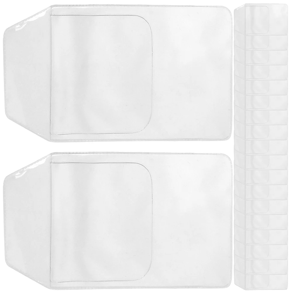 

20pcs Transparent Bag Pvc Insert Type Pen Organizer For Nurses Doctors Office Supplies Large Capacity Pen Storage Container