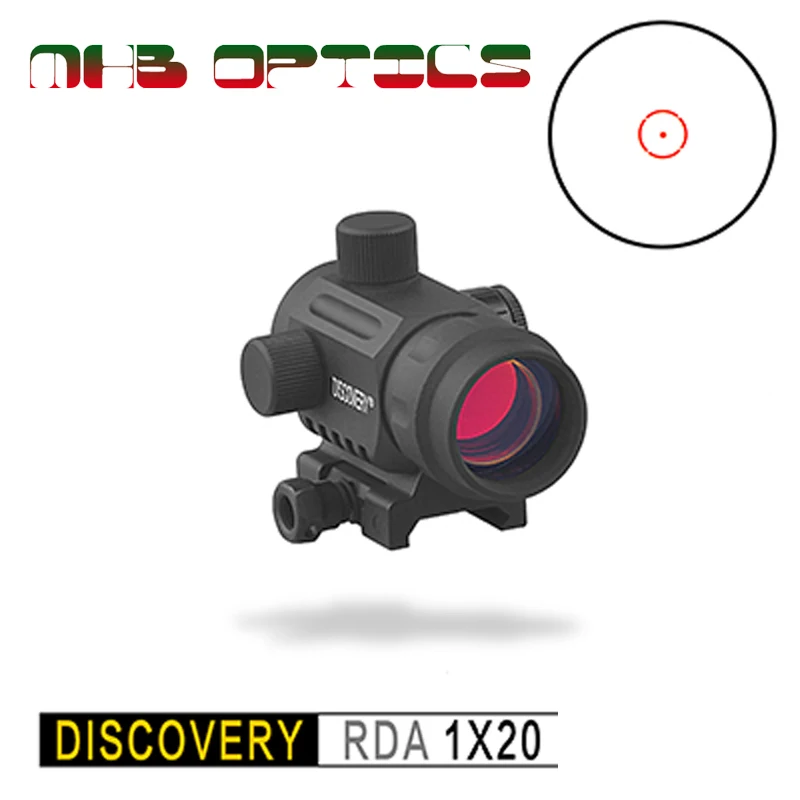 Explorer official 1X20 RDA with red dot circle and elevated bridge, outdoor hunting rifle, red dot sight