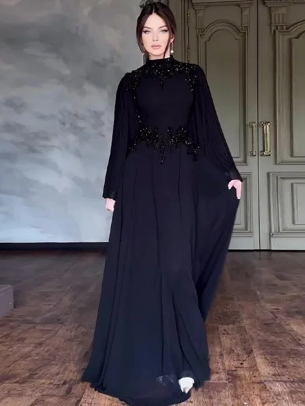 Ele cintura alta longa sve dr feminino maxi renda guarnição midi saia fadable primavera novo sle poliéster vestido de noite