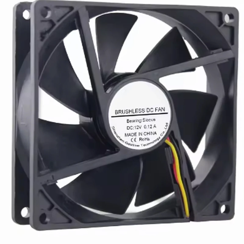 1Pcs 90mm 12V 3Pin DC 92mm x25mm PC chassis exhaust radiator Cooling fan 92x92x25mm 9225 9cm