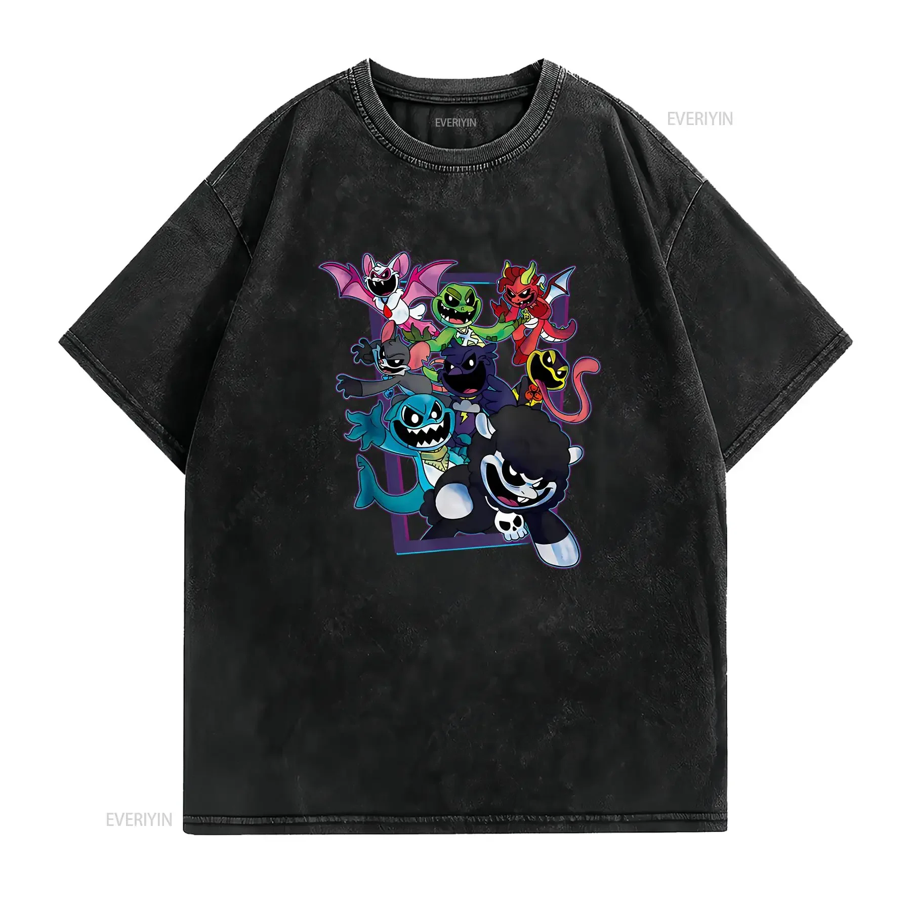 Nightmare Plush Critters Costume T Shirt Full Size S 4XL vintage Washed homme fashion Soft Stylish Unisex Stretched Slightly