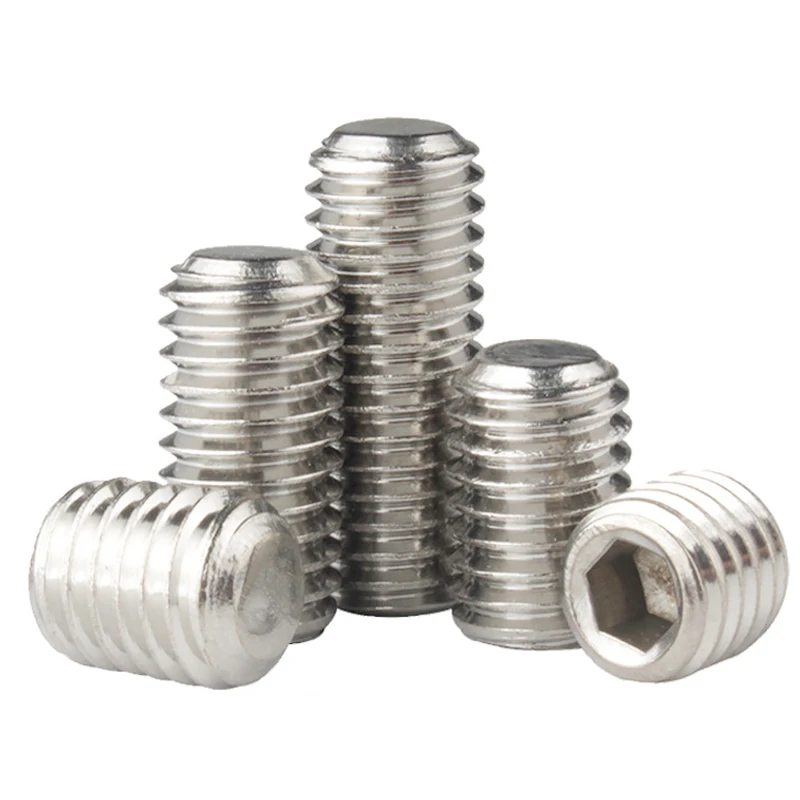 10 шт./лот установочный винт с шестигранной головкой и плоской головкой с шестигранной головкой M2 M2.5 M3 M4 M5 M6 M8 M10 M12 M14 M16 Нержавеющая сталь без головки