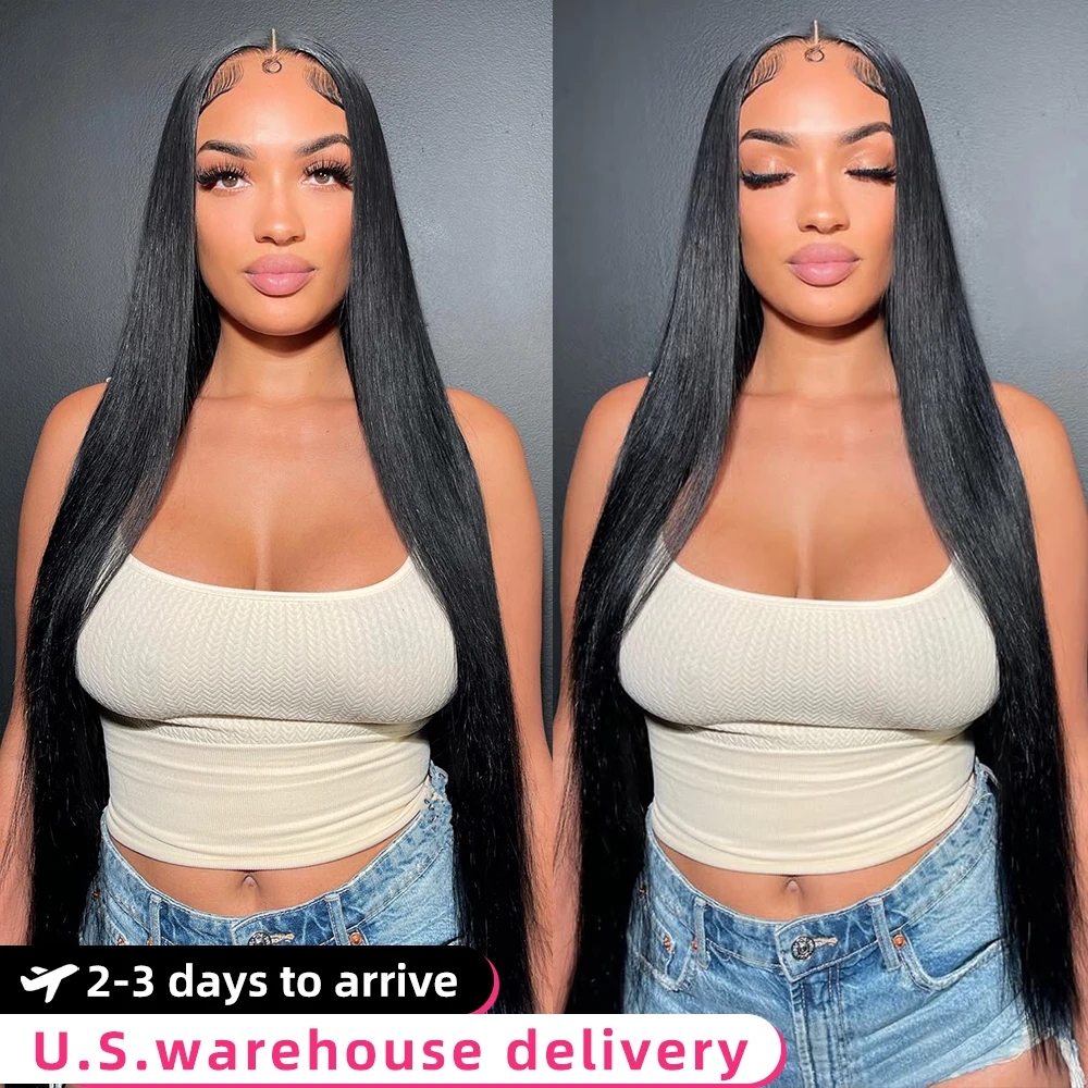

Luckathy 300 Density Brazilian 36 40 Inch Bone Straight 13x6 HD Lace Front Human Hair Wigs 13x4 100% Human Hair Lace Frontal Wig
