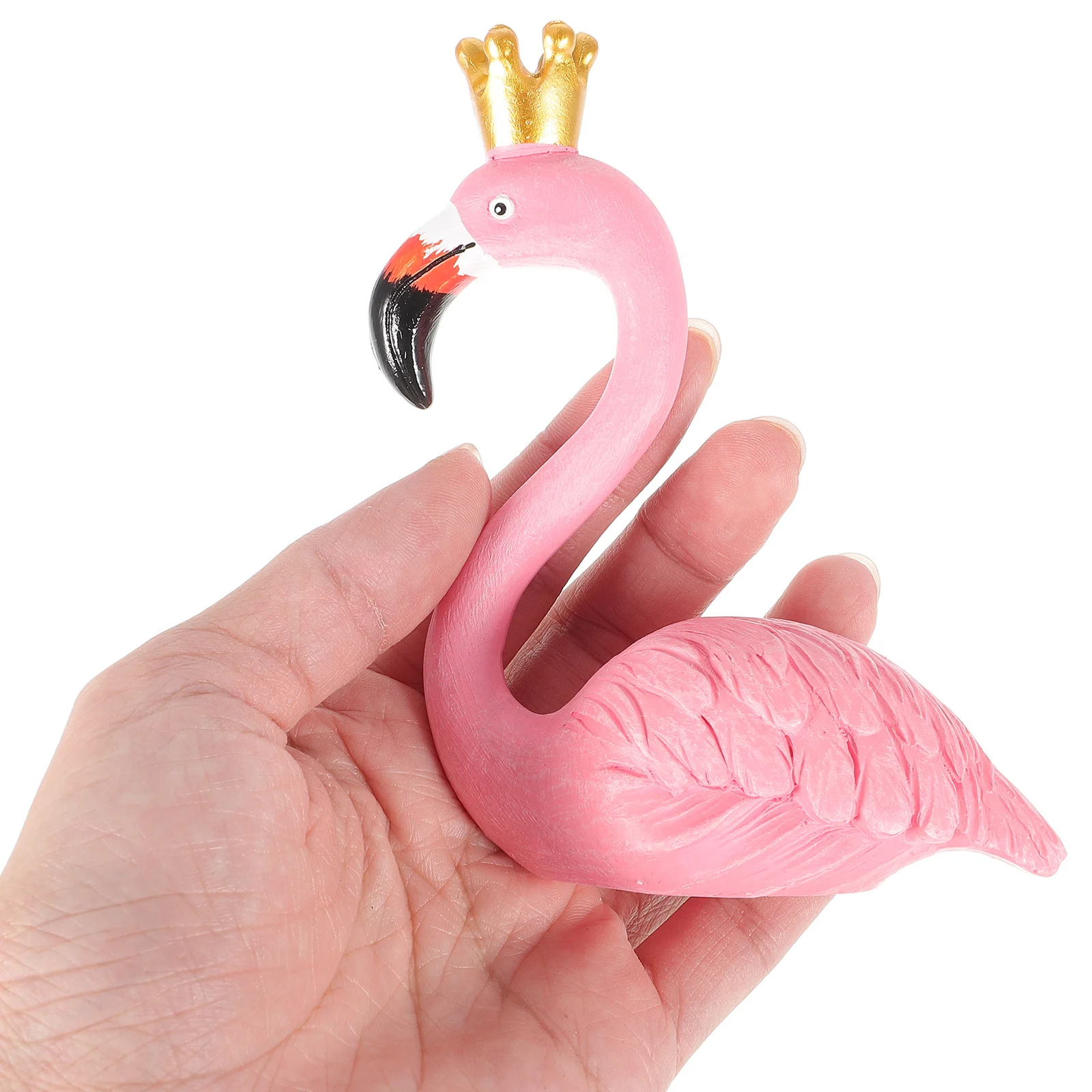 

Flamingo Cake Adornment Creative Resin Birthday Cake Decoration Party Embellishment Fun Photography Prop