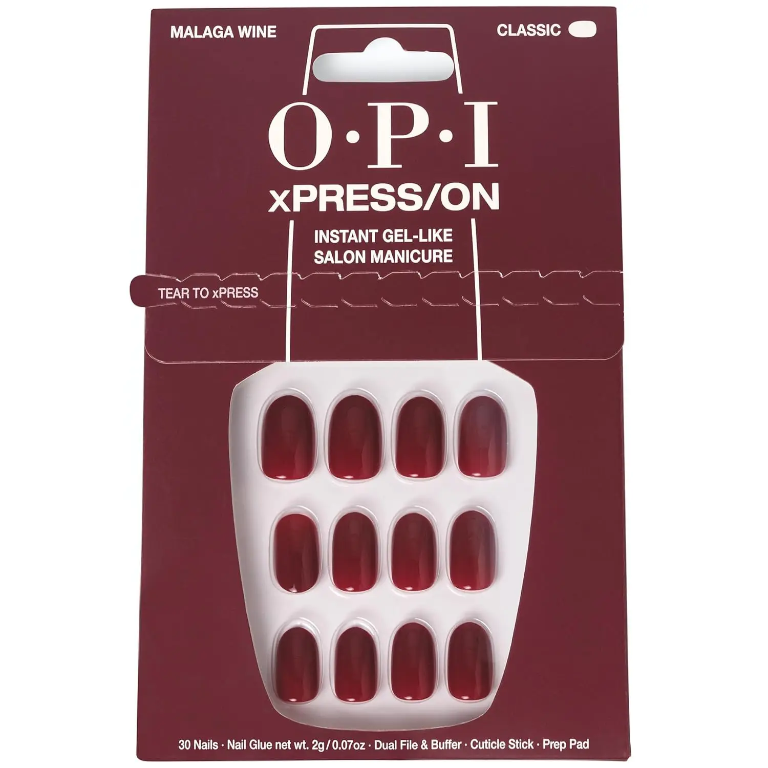 

Press on Nails Kit - Long Lasting Reusable Tips with Custom Fit, Easy Application for At-Home Manicure