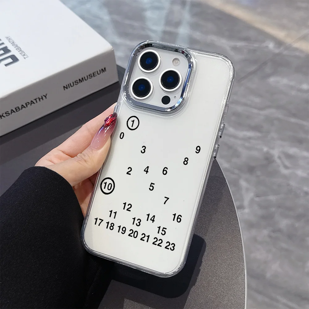 Number Print Phone Case for Samsung Galaxy A57 A56 A36 A26 A06 A55 A35 A16 A54 A34 A25 A24 A15 A14 A05S A05 A73 A53 A33 4G 5G