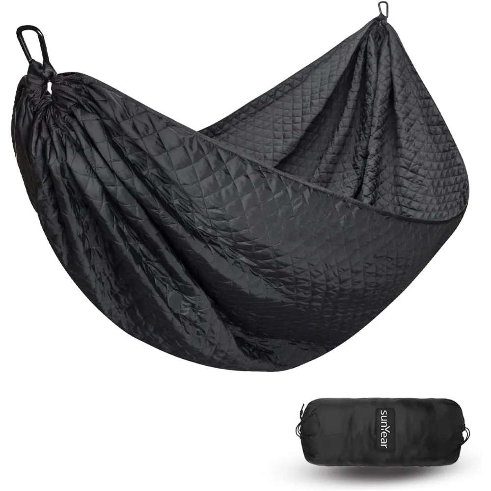 

Sunyear Camping Hammock 4 Season Quilted Winter Hammock- Cozy and Durable, Best for Cold Weather