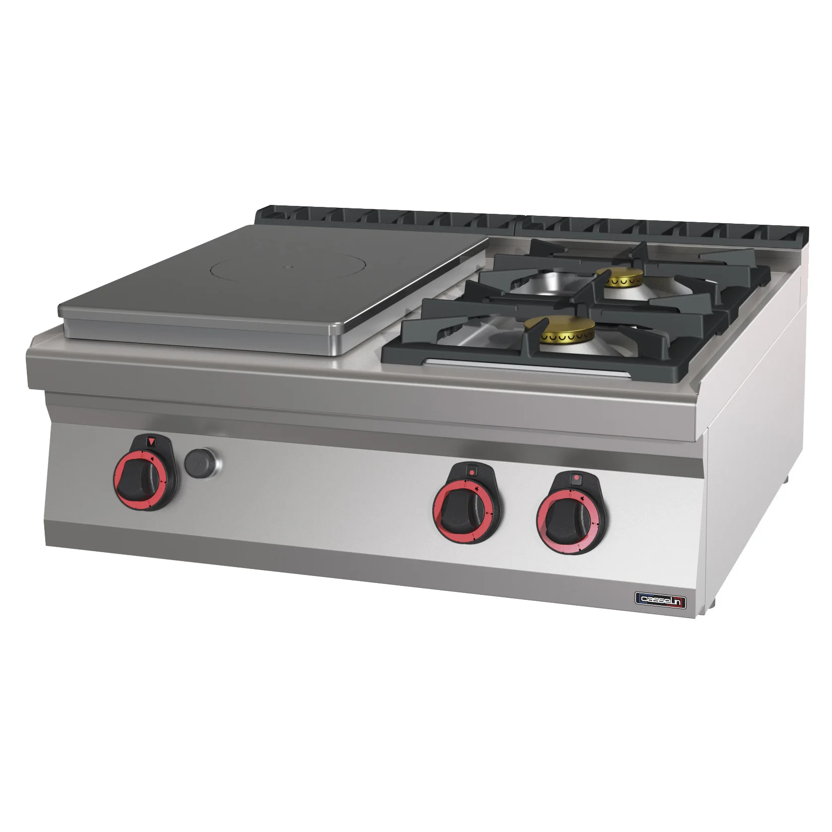 80cm Gas Stove, 2 Burners, Stainless Steel Kitchen Range, Built-in Cooktop, High Efficiency Cooking Appliance