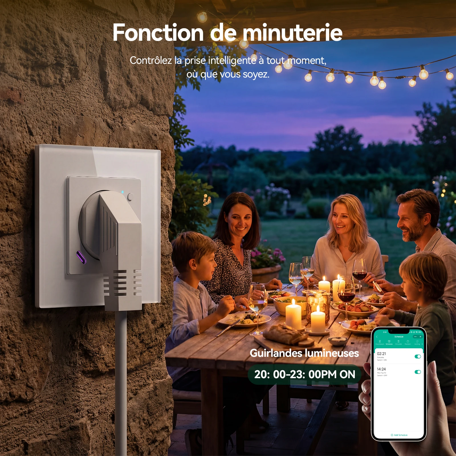 BSEED Zigbee FR Socket Control Smart Power Monitor Sockets 16A Wall Sockets USB Type-C Fast Charging For Tuya Google Alexa Alice - view 5