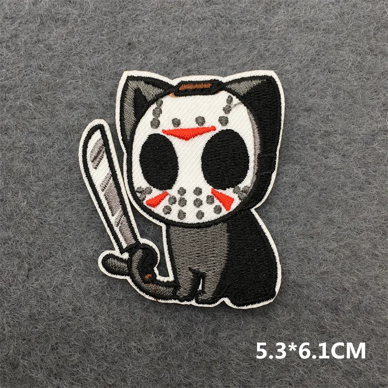 Terror Geist Patch für Kleidung Aufkleber Lustige Anime Bestickt Patches Auf Kleidung DIY Haken Schleife Kleidung Streifen – Detail 14