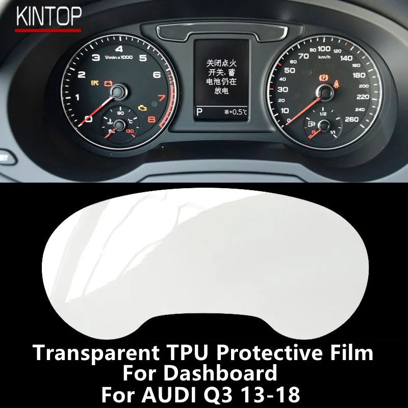 

For AUDI Q3 13-18 Dashboard Transparent TPU Protective Film Anti-scratch Repair Film Accessories Refit