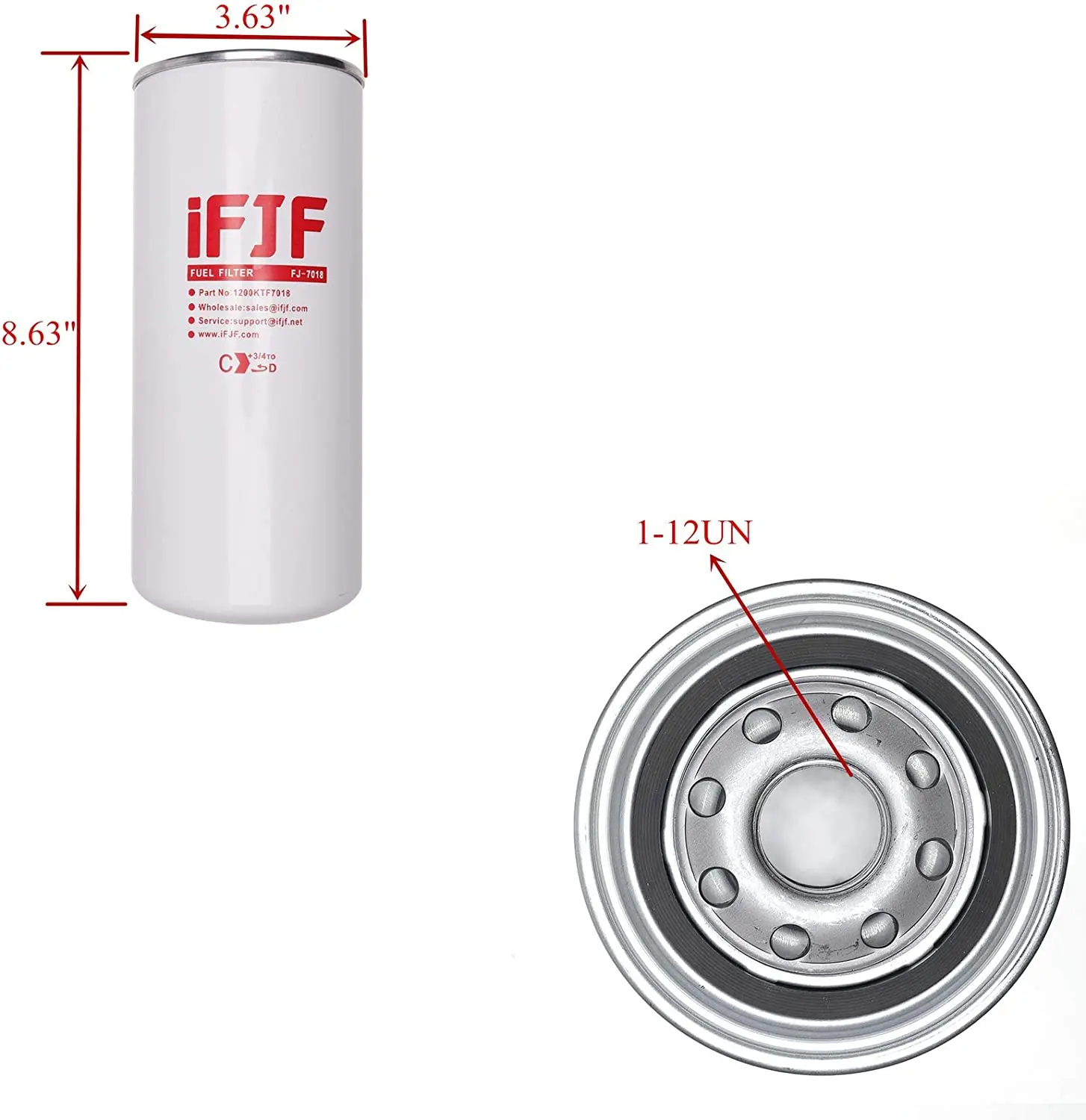 1200KTF7018 Particulate Fuel Filter for Transfer Pump FR112 FR1210G FR610G 18 GPM 3/4\