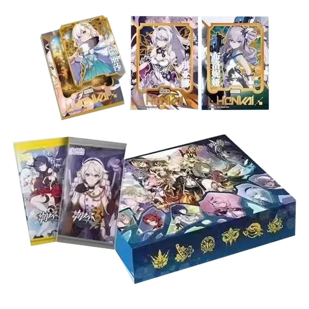 

New Honkai Star Rail Collection Cards Games Seele Bailu Clara Bronya Cosplay Props Anime Tarot Card And Family party toys