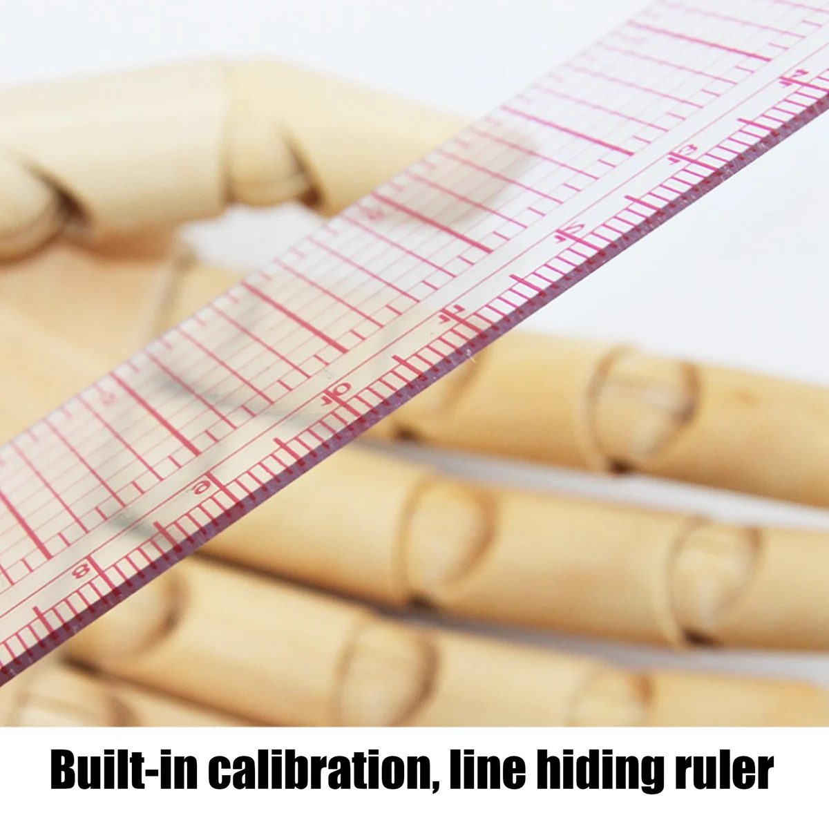 2Pcs 5808 Built-In Square Ruler Corner Ruler L-Shaped Ruler Garment Ruler Grading Ruler