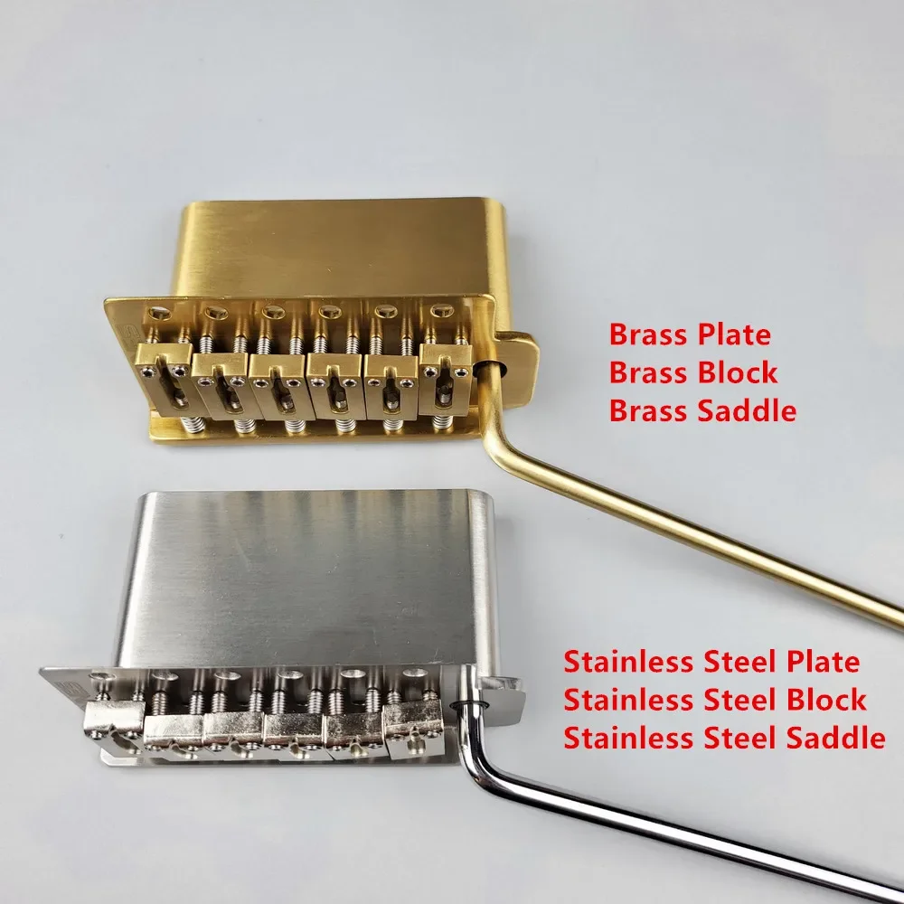 【Made in Japan】 KAYNES 52.5MM ST Electric Guitar Tremolo System Bridge With Stainless Steel / Brass Block Saddle KY01S