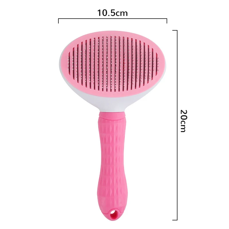 Pet Hair Removal Brush Dog Hair Comb Stainless Steel Automatic Hair Fading Cat Comb Pet Cleaning Grooming Supplies