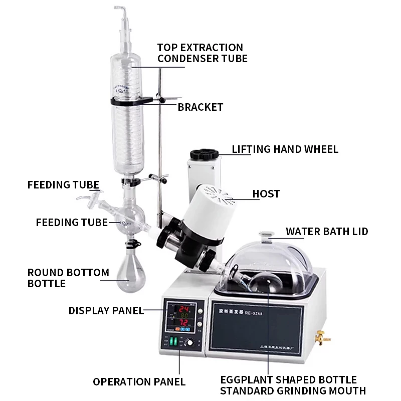 RE-52AA rotary evaporator rotary evaporator experimental rotary evaporation purification crystallization