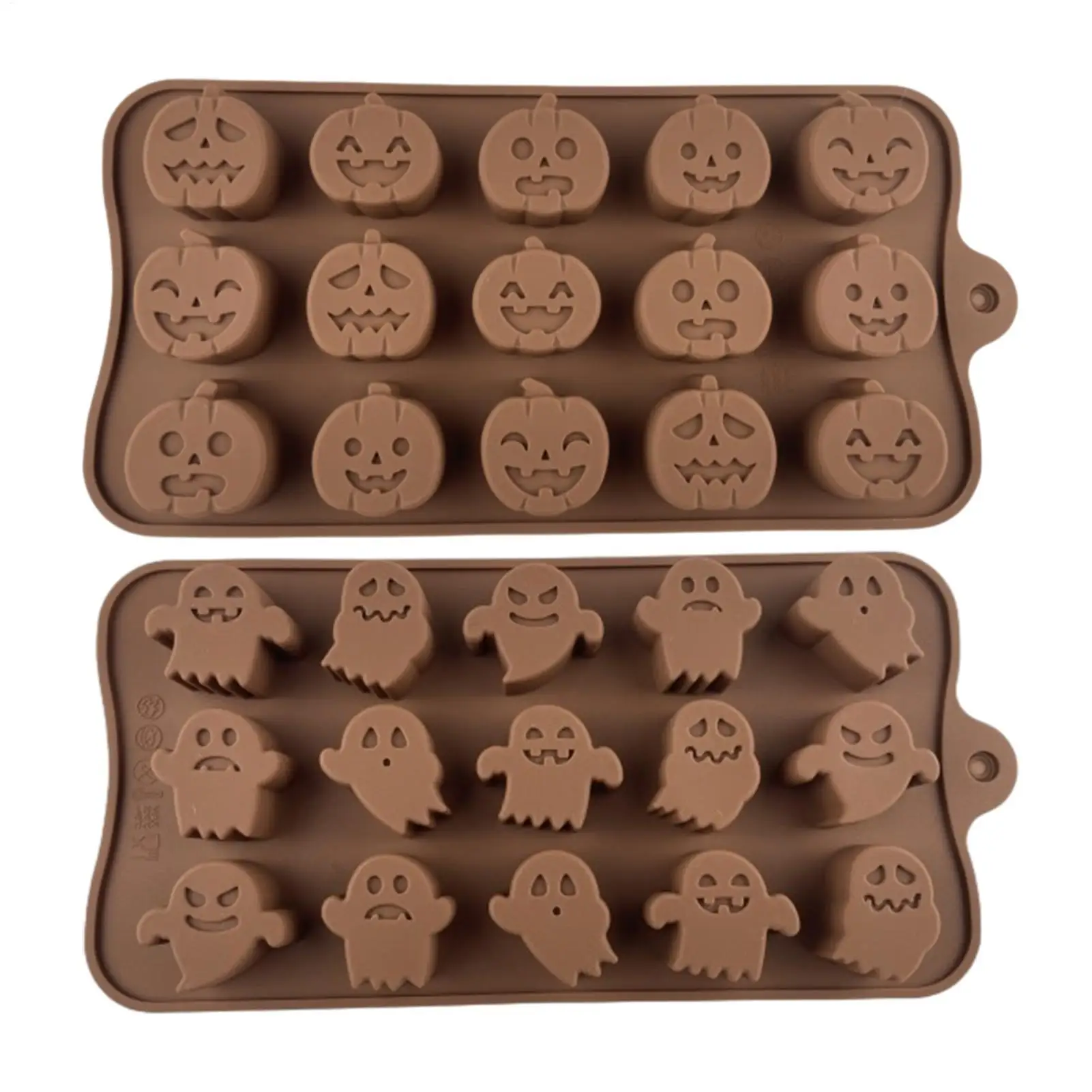 Halloween Silicone Molds Ghost Pumpkin DIY Halloween Chocolate Candy Baking Mold