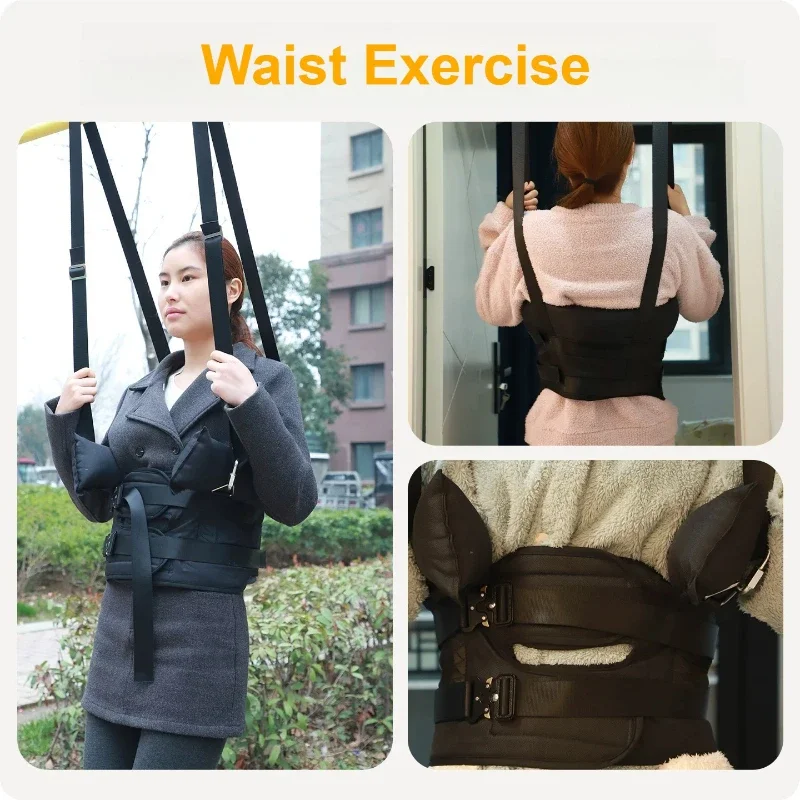 Lumbar Traction Belt Household Lumbar Suspension Belt Lumbar Disc Protruding Assistance Spinal Stretching Waist Protection