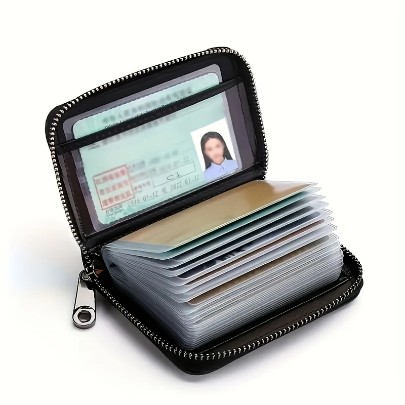 

Slim RFID Shielded Faux Leather Wallet - Card Storage Box | Minimalist Wallet | Durable PU Material