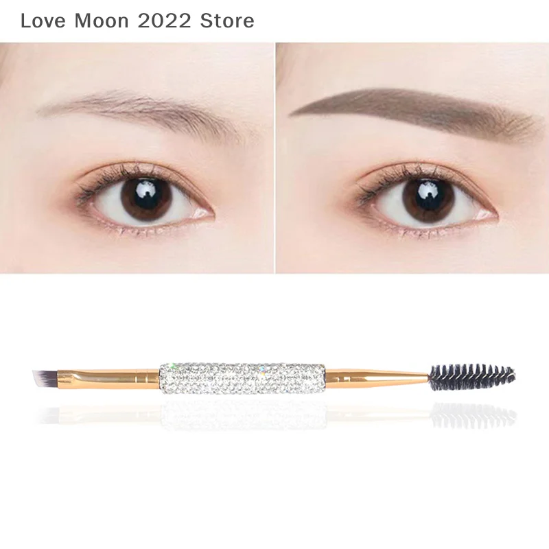 فرش الرموش الناعمة الكوع الكنتوري مزدوج الرأس رمش فرش عيون مزج أداة ماكياج التجميل #3