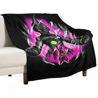 Attack of Buu Throw Blanket Camping funny gift Picnic Loose Blankets