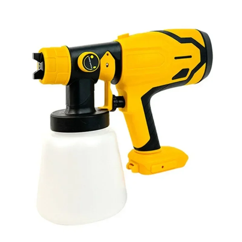 800ML Electric Spray Gun Cordless Powerful Paint Sprayer for Dewalt 20V Battery Portable Spray Can