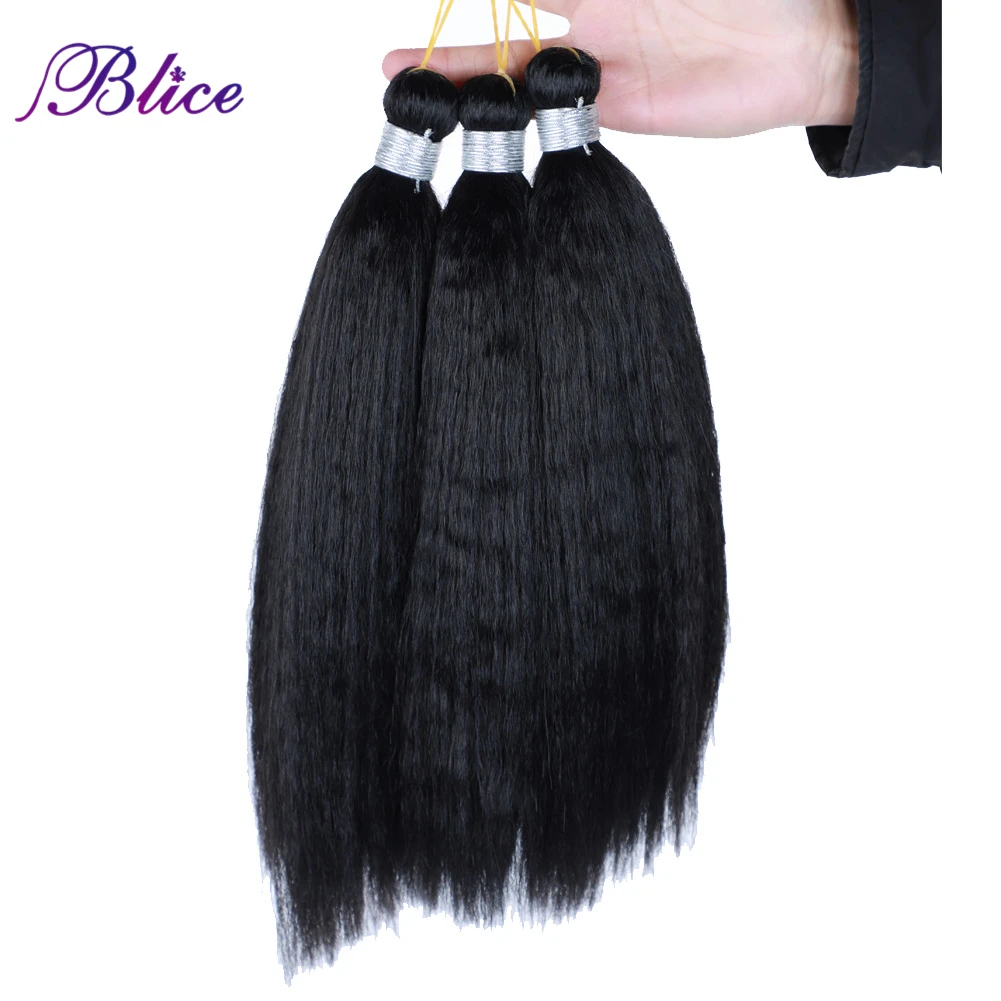 Blice Yaki Straight Synthetic Crochet Braiding Hair Extensions Short Hair For Crochet Braids Synthetic Hair Strand Hook Braids