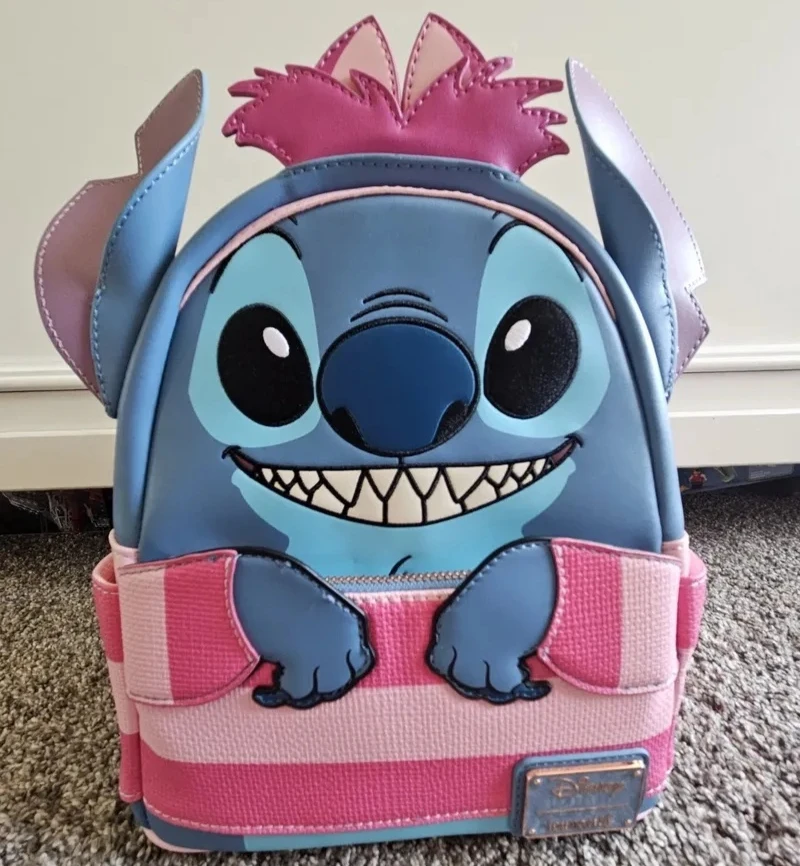 

Hot Disney Loungefly New Backpack Lilo&Stitch Cartoon Stitch Cos Cheshire Cat Cos Styles Mini Backpack Beauty Bag Ornament Girls