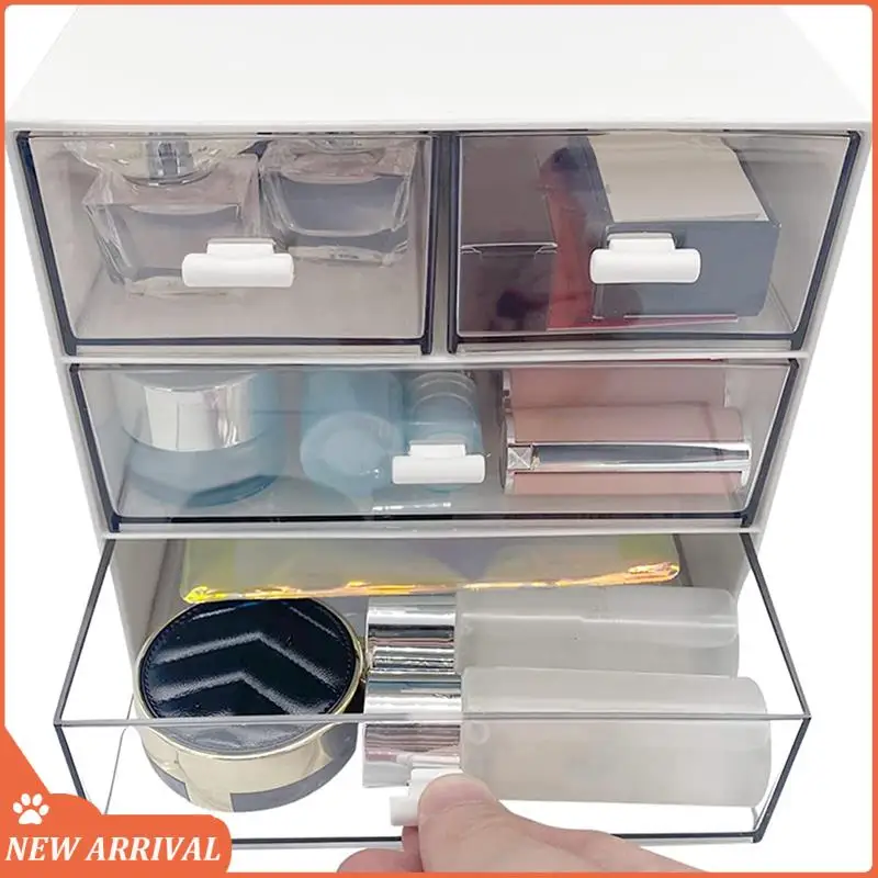 

Emption!Makeup Organizer, Desk Organizer With 4 Drawers, Sundries Organizer, Cosmetic Organizer, Bathroom Counter