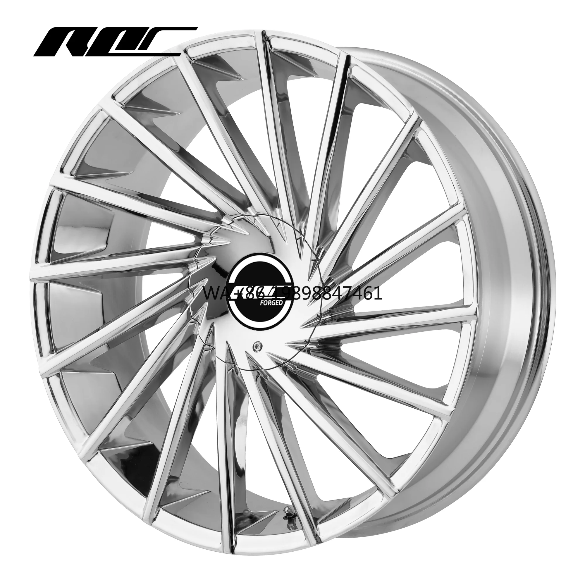 Roc Custom Chrome DUB Multi Spoke Wheels20 22 24 Inch Forged Rims 6x139.7 6x132 Wheels for