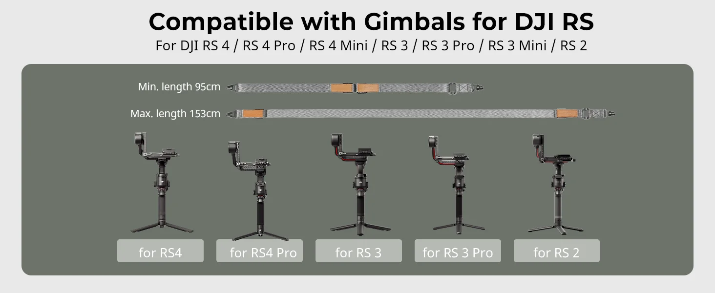 SmallRig RS3 RS4 Gewichtsreduzierender Schultergurt für Sling-Griff für DJI Gimbal Gürtel für DJI RS 4 / RS 3 Pro / RS4 Pro / RS 4 Mini – Detail 6