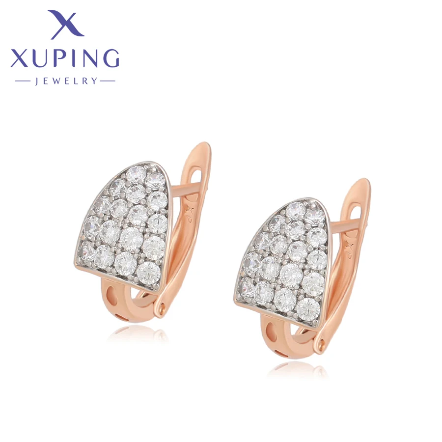 Xuping Jewelry New Arrival Fashion Gold Color Hoop Earrings for Women Girl Party Gift A00896080