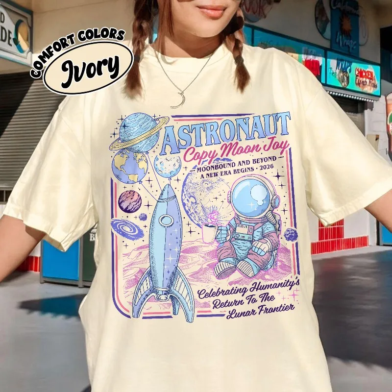 Autumn New Base Shirt Unisex T-shirt Astronomy  Shirt, Science Teacher Gift, Astronaut Tshirt, Moon Mission 2026 Graphic Tee